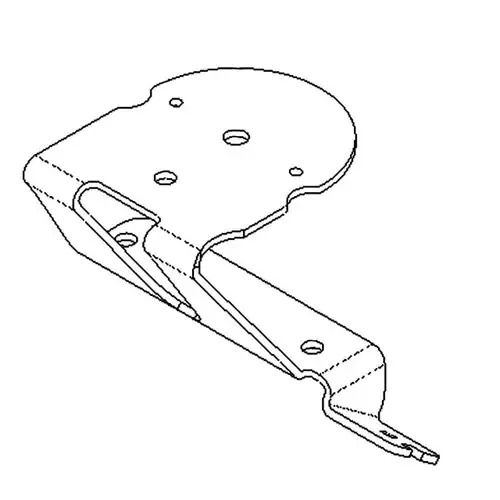 121-1237-03 – BRACKET-MOUNT CHUTE – (TORO ORIGINAL OEM)