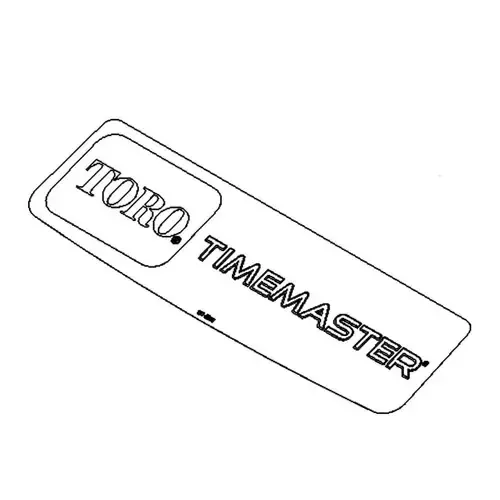 121-2392 – DECAL-COVER FRONT – (TORO ORIGINAL OEM)