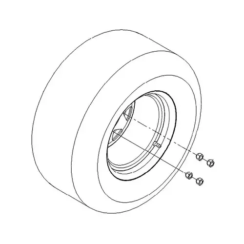 126-7829 – WHEEL AND TIRE ASM – (TORO ORIGINAL OEM)