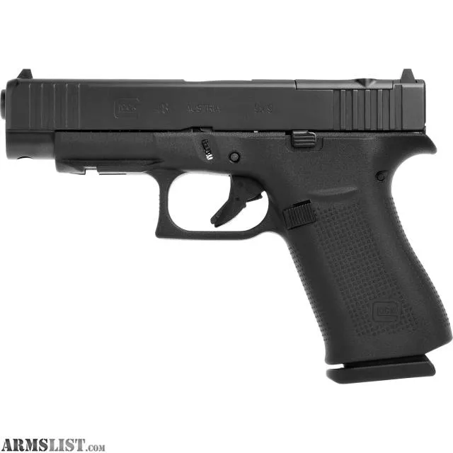 NEWGLOCK, 48 M.O.S., Striker Fired, Semi-automatic, Polymer Frame Pistol, Sub-Compact, 9MM, 4.17" Barrel, GLOCK Marksman Barrel, nDLC Finish, Black, No Finger Grooves, Fixed Sights, 15 Rounds, 2 Magazines from HI-CAP FIREARMS JEWELRY AND MORE near Reno, NV