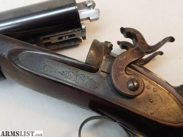 Original Westley Richards 12 guage “Crab Knuckle” Pinfire Conversion Arms stk #A229 from The Gun Works near Springfield, Eugene, OR