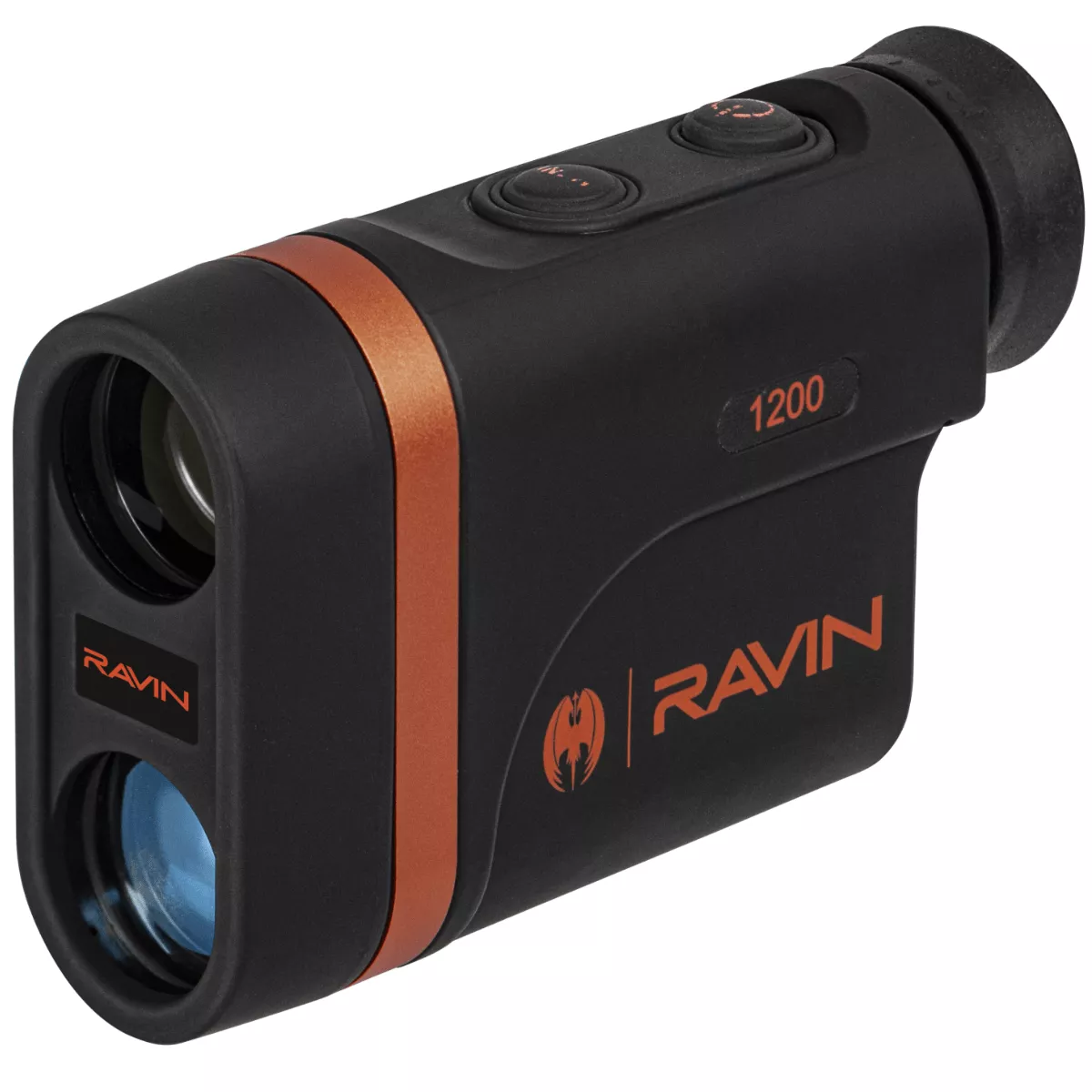 Ravin Crossbows 1200 Laser Rangefinder, Black / Orange 1200 yds Backlit LCD Display Includes Carrying Case/Lanyard Tether/Lens Cloth & 3V CR2 battery – R151