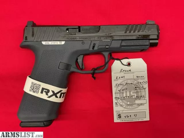 Ruger RXM Stealth Grey 9mm Semi-Automatic Pistolfrom Smokey Hills Outdoor store near Park Rapids, Minnesota, USA