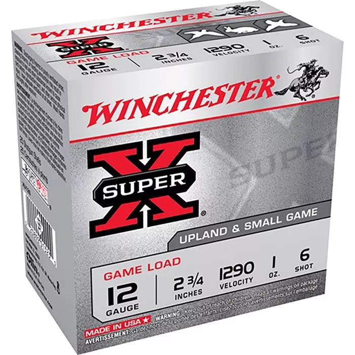 WINCHESTER SUPER-X GAME LOAD 12 GAUGE SHOTGUN AMMO