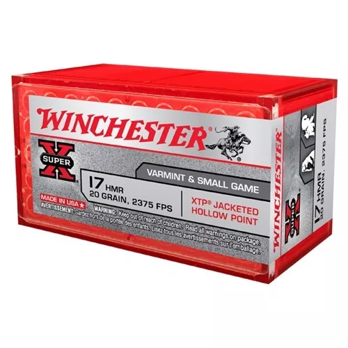 WINCHESTER WIN AMMO 17HMR 20GR XTP 50 RD/BOX