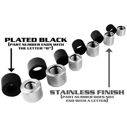 Yankee Hill Machine Co Thread Protector, Rifle, .22/5.56, 1/2X28, .920 Outer Diameter, Matte YHM-3410-B 3410B