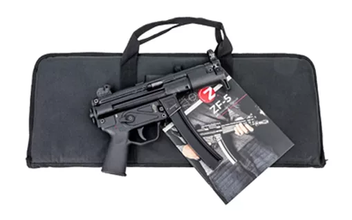 Zenith Firearms ZF-5K Essentials Package, Semi-automatic, 9MM, 4.6" CHF Barrel, Matte Finish, Black, Polymer Grip, Ambidextrous Safety, Adjustable Sights, 1 Magazine, 30 Rounds, Soft Case, Manual ZF5K01MAG9BK