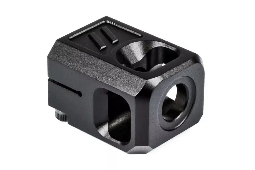ZEV COMPPROV2B Pro V2 9mm Luger Compensator 1/2'-28 tpi Black Steel