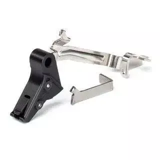 ZEV FFTPROBARSMBB Pro Trigger BAR Kit with Black Safety Compatible with Glock 17, 17L,19, 22, 23, 26, 27, 31-33, 35 Gen 1-4 Flat