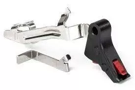 ZEV FFTPROBARSMBR Pro Trigger BAR Kit with Red Safety Compatible with Glock 17, 17L,19, 22, 23, 26, 27, 31-33, 35 Gen 1-4 Flat