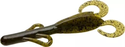 ZOOM BAIT 6" BRUSH HOG 8BG GRN PUMPKIN 022-25